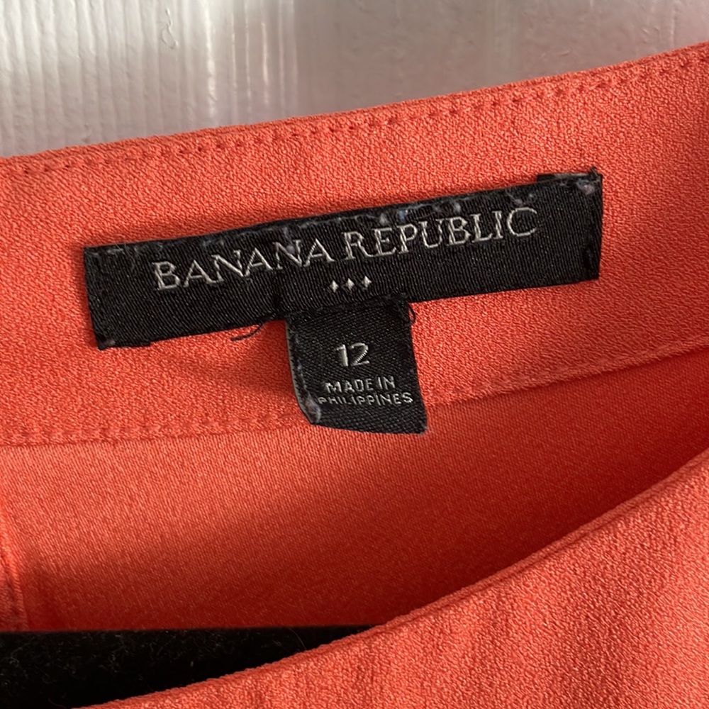 Like new!! Orange Banana Republic dress sz 12 - Picture 4 of 5